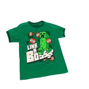 EUC green Minecraft shirt